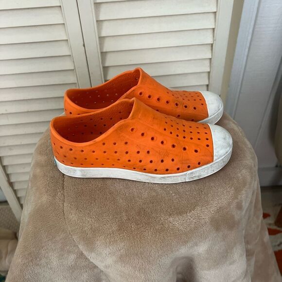Native Orange and White Water Shoes Slip-On Design - Picture 1 of 4